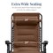 Best Choice Products Oversized Padded Zero Gravity Chair, Folding Outdoor Patio Recliner w/ Side Tray